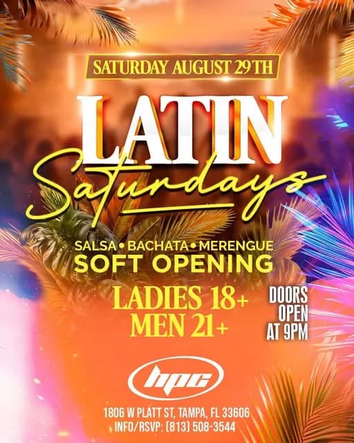Latin Saturdays at HPC – Salsa in Tampa, FL