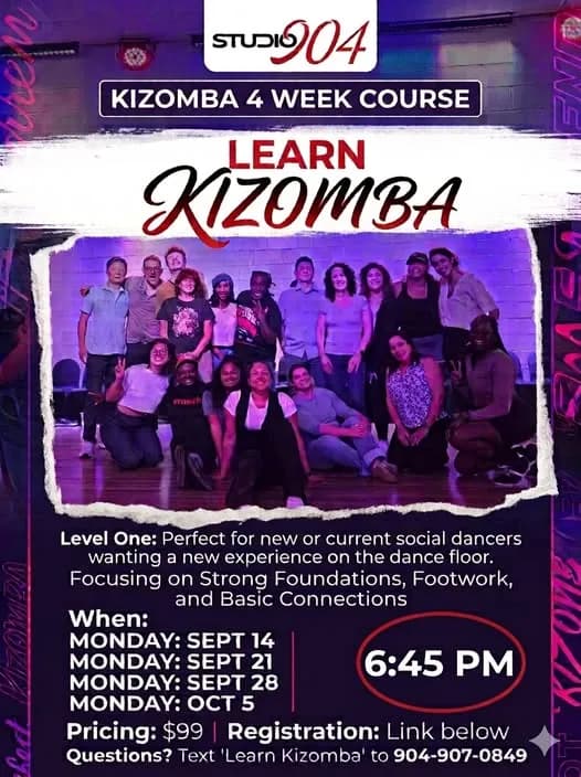Kizomba 4-Week Course – Kizomba in Jacksonville, FL