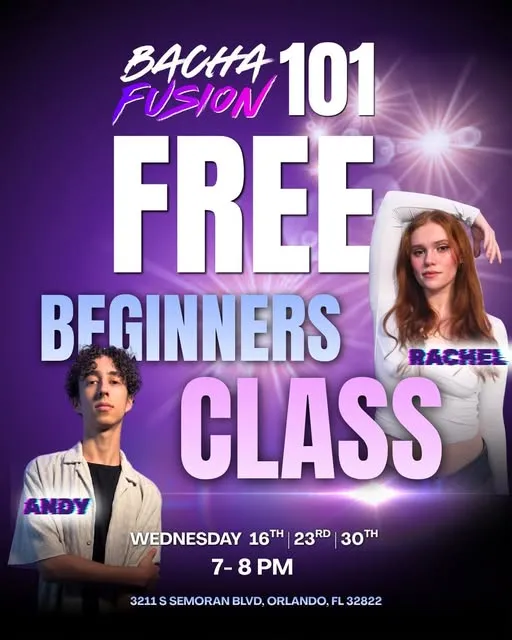 BACHA SACHA101 101 FUSION FREE BEGINNERS CLASS – Bachata in Orlando, FL