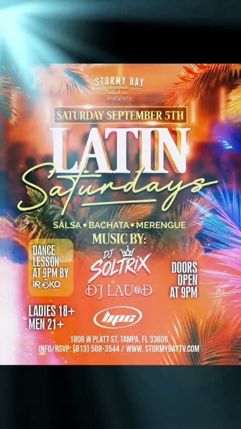 Latin Saturdays – Salsa in Tampa, FL