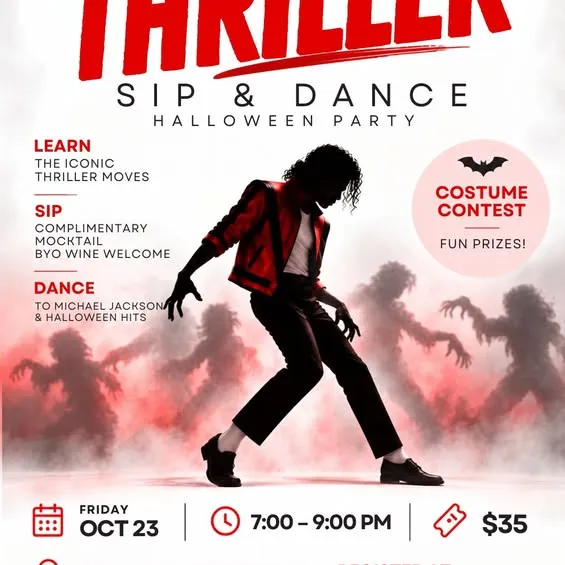 Thriller Sip & Dance Halloween Party – Contemporary