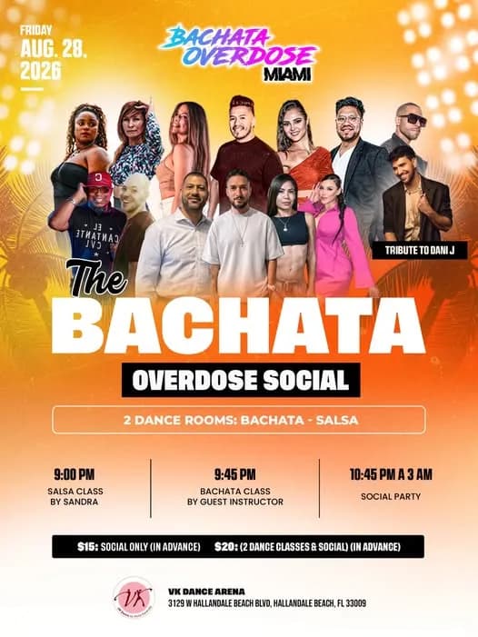 The Bachata Overdose Social – Bachata in Hallandale Beach, FL