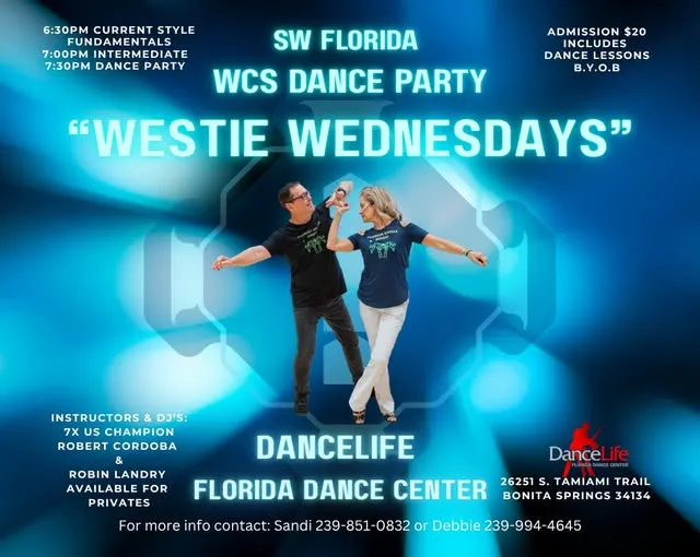 Westie Wednesday at DanceLife – West Coast Swing in Bonita Springs, FL