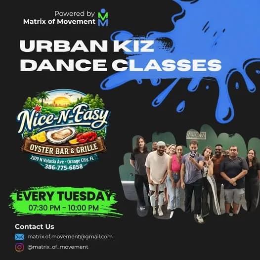 Urban Kiz Class and Dancing – Kizomba in Deltona, FL