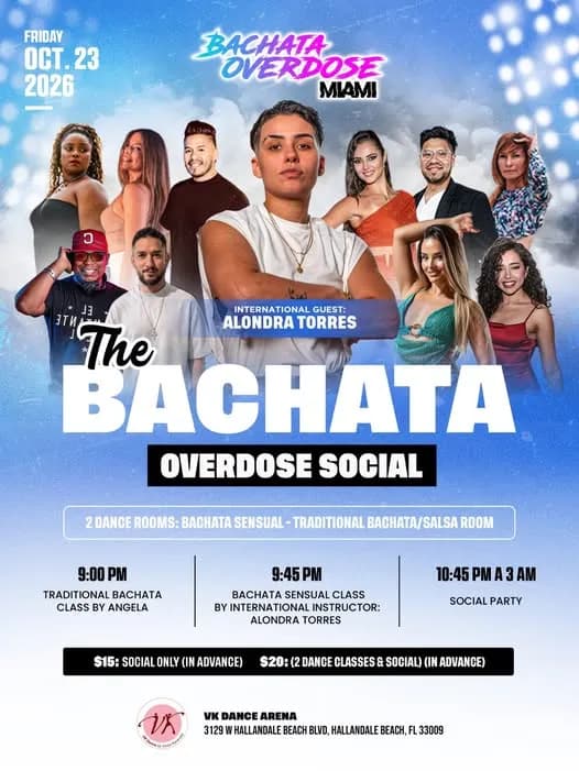 The Bachata Overdose Social – Bachata in Hallandale Beach, FL