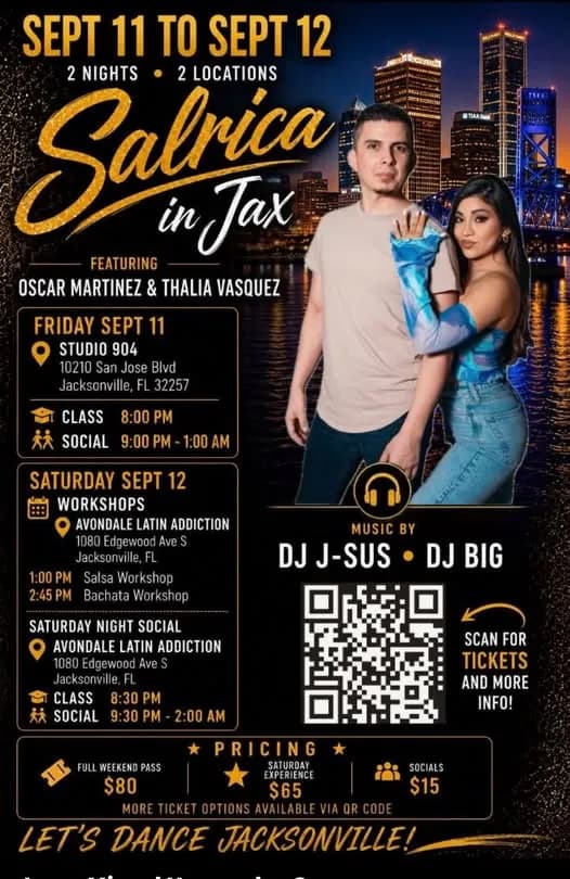 Salrica 2 Locations 2 Nights – Salsa in Jacksonville, FL
