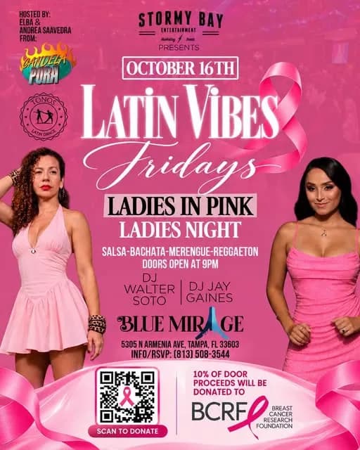 Latin Vibes Fridays - Breast Cancer Awareness Month – Salsa in Tampa, FL