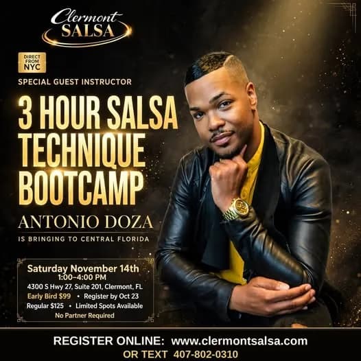 Salsa Technique Bootcamp with Antonio Doza – Salsa in Clermont, FL