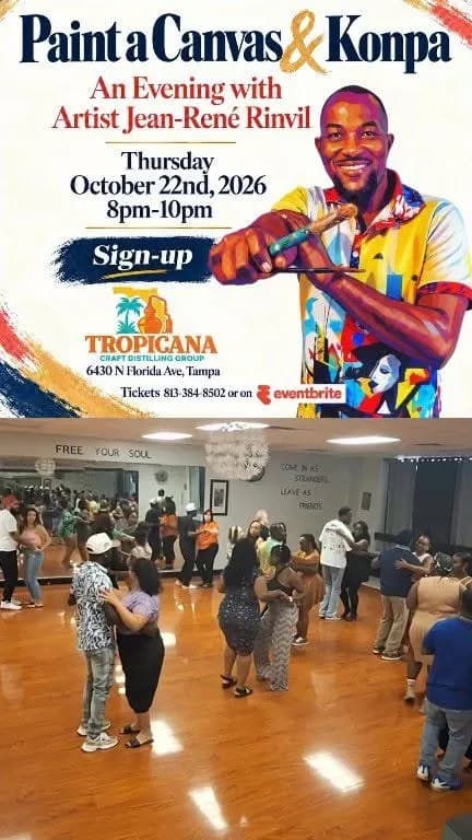 Paint a Canvas & Konpa in Tampa, FL