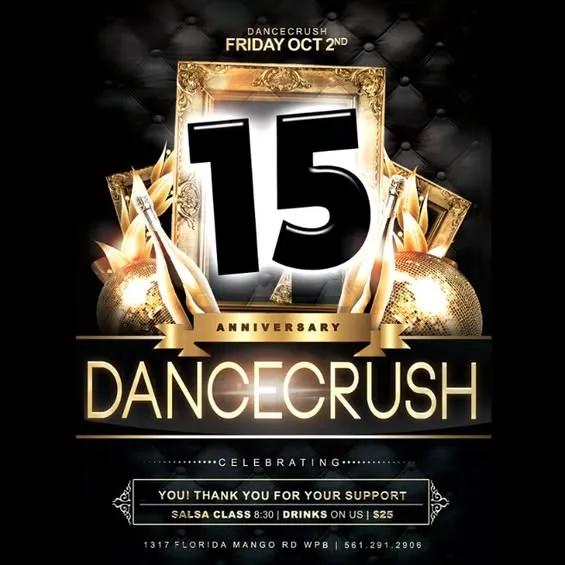 Dancecrush 15th Anniversary – Salsa in West Palm Beach, FL