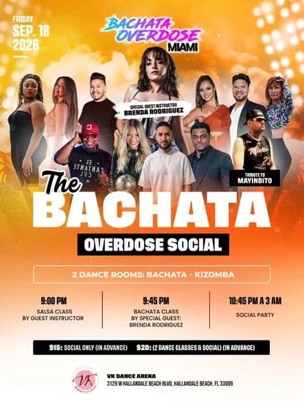 The Bachata Overdose Social – Bachata in Hallandale Beach, FL