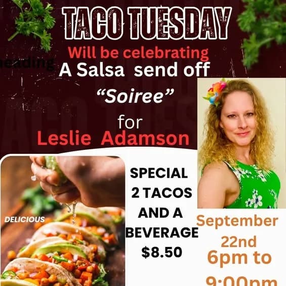 Taco Tuesday: Salsa Send Off Soiree for Leslie Adamson – Salsa