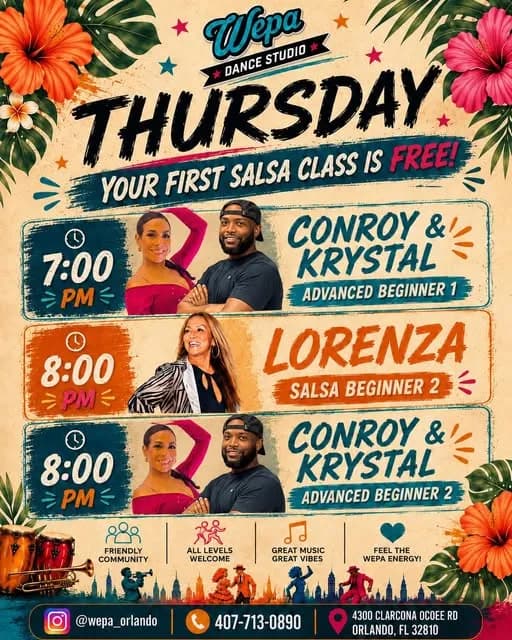 Thursday Salsa – Salsa in Orlando, FL