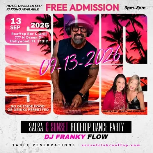 Salsa & Sunset Rooftop Dance Party – Salsa in Hollywood, FL