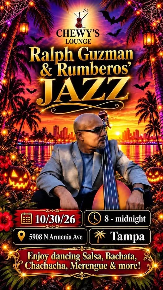 A Luxurious Halloween Night of Masquerade, Music, Dancing & LIVE Latin Jazz – Salsa in Tampa, FL