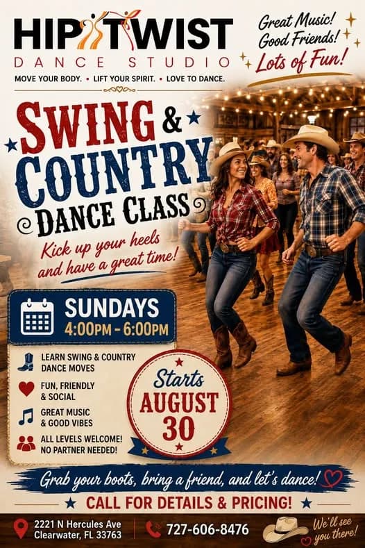 Swing & Country Dance Class – Swing in Clearwater, FL