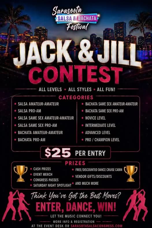 Sarasota Salsa & Bachata Festival - Jack & Jill Competition – Salsa in Sarasota, FL