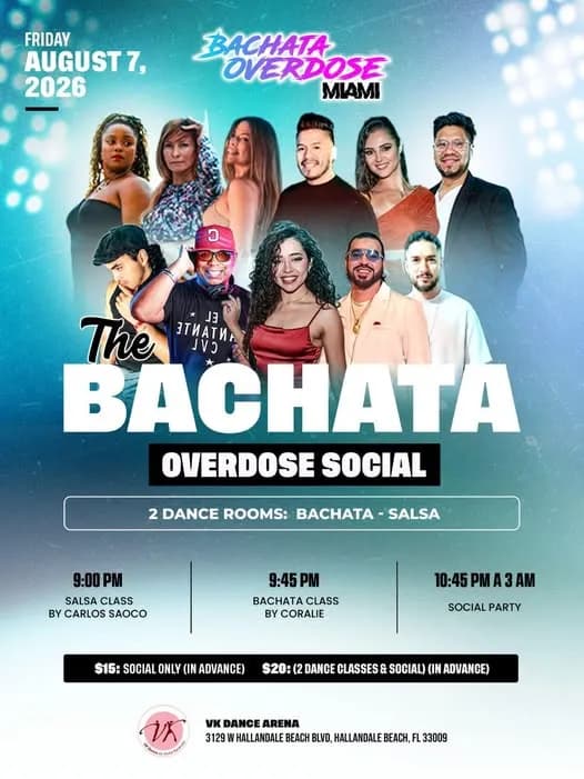 Bachata Overdose Social – Bachata in Hallandale Beach, FL