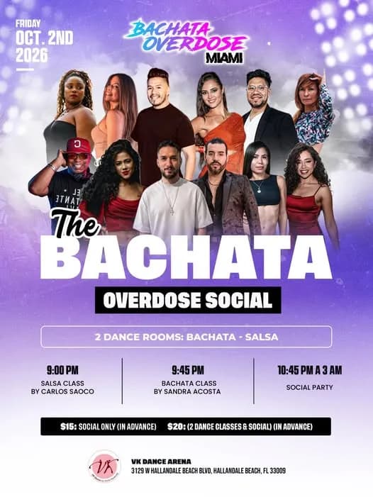 The Bachata Overdose Social – Bachata in Hallandale Beach, FL