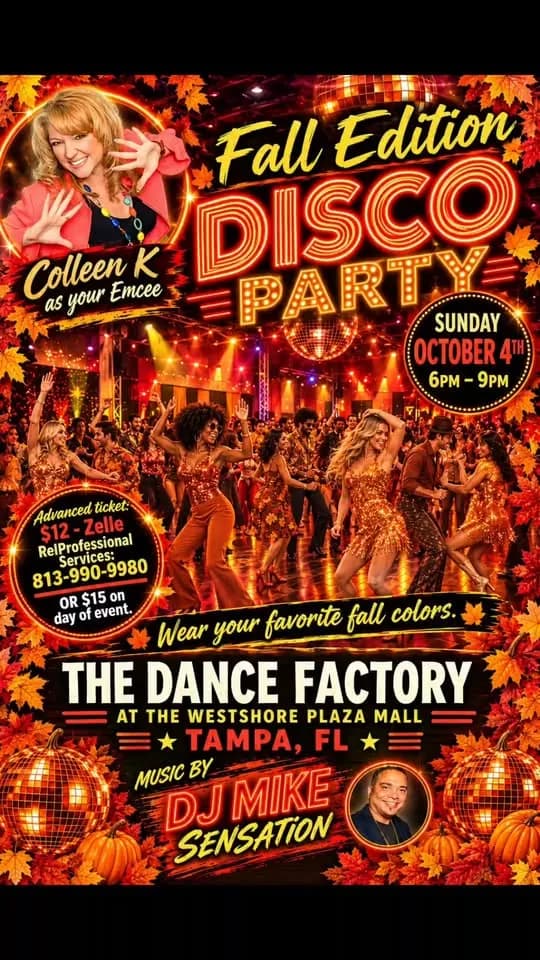 Disco and Hustle Night in Tampa, FL