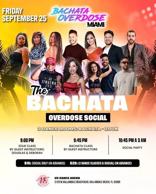 The Bachata Overdose Social – Bachata in Hallandale Beach, FL
