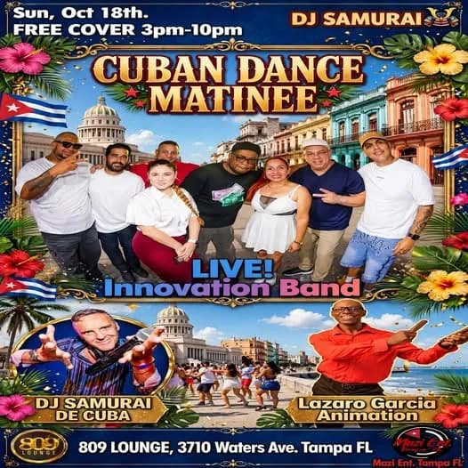 CUBAN DANCE MATINEE – Salsa in Tampa, FL