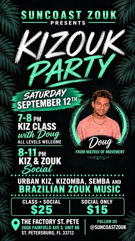 Kizouk Party – Brazilian Zouk in St. Petersburg, FL