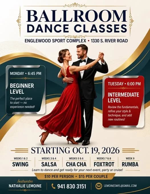 Ballroom Dance Classes – Ballroom in Englewood, FL