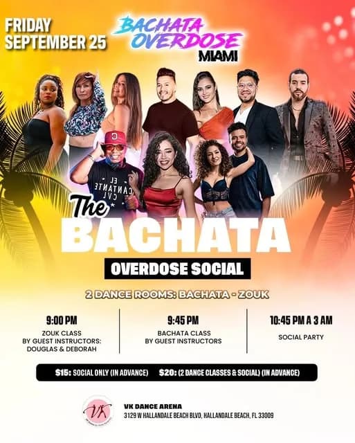 THE BACHATA OVERDOSE SOCIAL – Bachata in Hallandale Beach, FL