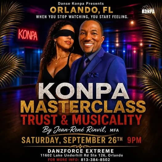 KONPA MASTERCLASS: TRUST & MUSICALITY – Kizomba in Orlando, FL