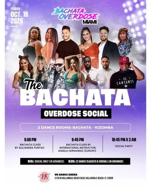 The Bachata Overdose Social – Bachata in Hallandale Beach, FL