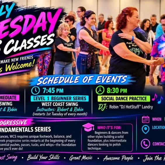 Level 1 Beginner Fundamentals Series – West Coast Swing in Wellington, FL