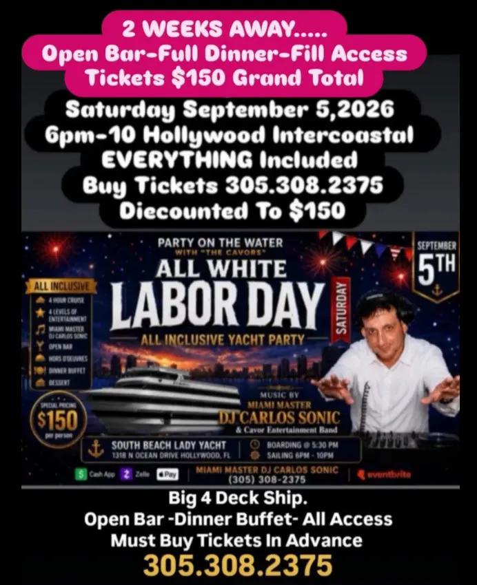 Intercoastal All Included Party Dinner Cruise